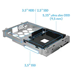 Корпус Chieftec UNI BE-10B-300 mATX , Блок живлення 300W, SLIM FF - мініатюра 8
