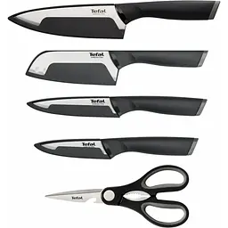 Набір ножів Tefal Comfort 5 предметів, нержавіюча сталь, пластик