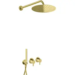 Душова система Kohlman Axel 30 gold + BOX прихованого монтажу KPL-QW260AGD30, Золотий