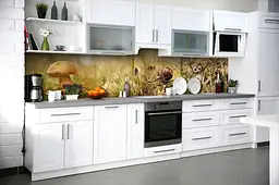 Кухонний фартух Гриби для кухні наклейка ПВХ мох сова Природа Зелений 60х200 см Happy Pocket Z180537 - мініатюра 5