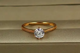 Кільце Xuping Jewelry Делікат 6 мм р 17 золотисте