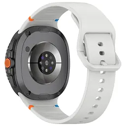 Силіконовий ремінець на смарт годинник Samsung Galaxy Watch 8 40mm/8 Classic 46mm/8 44mm, Silicone, light grey, зі зручною застібкою, на фітнес браслет, ArmorStandart (ARM86863) - мініатюра 2