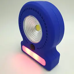Ліхтар кемпінговий 3 режими COB, 8SMD(white), 5SMD(red) магніт та гак для підвіски 3хАА лампа 11см UKC 037-A синій - мініатюра 4