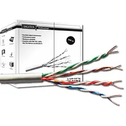 Digitus Кабель Вита пара САТ 5e UTP, 305м, AWG 24/1, PVC, сірий - мініатюра 2