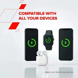 Зарядний пристрій Canyon 4-in-1 wireless charging stand 30W + charger 65W + cable 1.0m white (CNS-WCS405W) - мініатюра 8