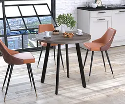 Круглий обідній стіл Лерой Loft Design (Дуб Палена)
