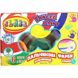 Фарба для малювання пальчиками 4 кольори. 35мл №RFC0435/6869 (12)(48) (30.11.2024)