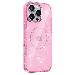 Чохол TPU Eclipse Sparkle Magnetic Fit для Apple iPhone 16 Pro Max (6.9") Pink - мініатюра 2
