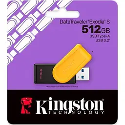 USB флеш накопичувач Kingston 512GB DataTraveler Exodia S USB 3.2 (DTXS/512GB) - мініатюра 3