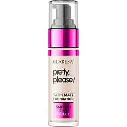 Тональная основа Claresa Pretty, Please! Satin Matt Foundation тон 01 (Fair-Light) 33 г