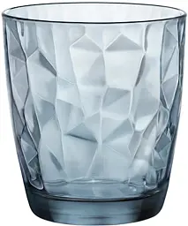 Набір склянок для води Bormioli Rocco DIAMOND OCEAN BLUE 305 мл, 6 шт (350220M)