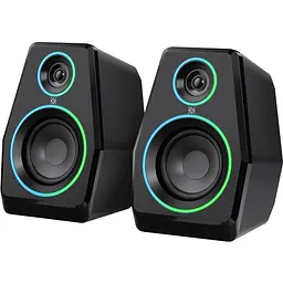 Акустична система 2.0 Defender Solar 10, 10Вт, Bluetooth, RGB підсвітка, USB, чорна - мініатюра 2