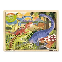 Дерев'яний пазл в рамці Melissa&Doug Динозаври, 24 елемента (MD19066) - мініатюра 2