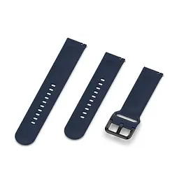 Ремінець силіконовий BeWatch для Xiaomi Amazfit BIP/GTS/GTR L 20 мм Темно-синій (1012389B) - мініатюра 5