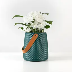 Ваза декоративна МВМ My Home, 17,5 см, блюмарин (DH-FLOWERS-10 MARINE BLUE) - мініатюра 2