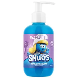 Натуральний дитячий шампунь для волосся Mr.Scrubber The Smurfs із ароматом журавлини 200 мл