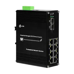 PoE-комутатор 10-портовий керований L2+ E-LINK LNK-IMC208-2.5GPM-SFP+ 2.5G з 8 портами PoE, 240W (73-00139) - мініатюра 3
