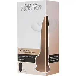 Фалоімітатор з вібрацією та ротацією Addiction Naked Chris 7 Rotating & Vibrating Dong - мініатюра 7