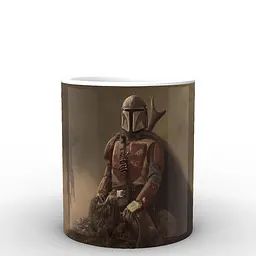 Кухоль GeekLand Зіркові війни Мандалорець Мандалорець верхом Star Wars The Mandalorian TM.04.05 330 мл білий - мініатюра 2