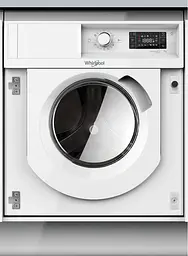Пральна машина Whirlpool вбудована фронтальна, 7кг, 1400, A+++, 60см, дисплей, пара, інвертор, білий (BIWMWG71484E)