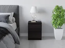 Тумбочка на 2 шухляди Moreli T-225 Ш400/В530/Г400 Венге темний - мініатюра 2