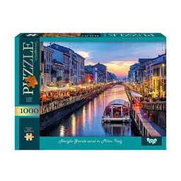 Пазл Danko Toys Канал Навільйо-Гранде 39,3×29,3×5 см Синій (IP-177-P-1217)