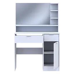 Туалетний столик Doros Естель Білий ДСП 90х38х135 (41516035) - мініатюра 5