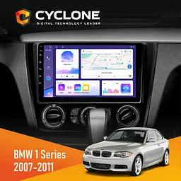 Штатна магнітола BMW 1 Series 2007-2011 Cyclone C9-011 4x64, DSP Cyclone (НФ-00002033)