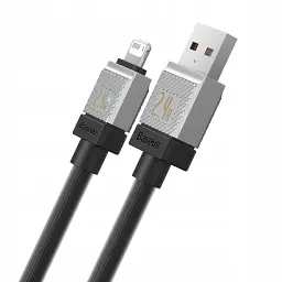 Кабель Baseus CoolPlay Series Fast Charging Cable USB to Lightning 2.4A 1m CAKW000401 Black - мініатюра 2