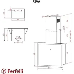 Витяжка Perfelli Riva Nero - мініатюра 9