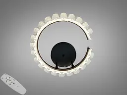 Стельова LED люстра Diasha 2511/500CG графіт 50W з пультом до 10 м2 - мініатюра 2