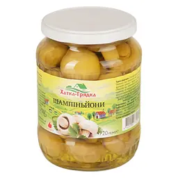 Гриби Шампіньйони Хатка - Грядка цілі мариновані скло 720 мл - мініатюра 5