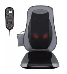 Масажна накидка на крісло NAIPO Neck & Back Massager з підігрівом, вібрацією та функцією масажу Шиатцу; модель - MGBK-2606H