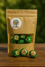 Дубайські Цукерки FruNut 1 шт (фісташка мигдаль фундук) зелена 39 г 