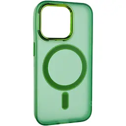 Чохол TPU+PC Lily with MagSafe для Apple iPhone 14 Pro Max (6.7) Army Green - мініатюра 2