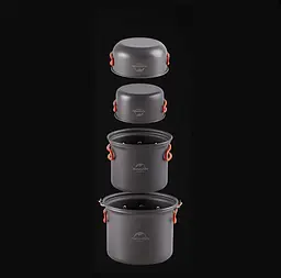 Набір туристичного посуду Naturehike NH15T401-G (4 шт.) - мініатюра 4