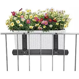 Кріплення для вазонів Lechuza Balconera Котедж біле (4008789190307) - мініатюра 2