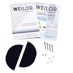 Витяжка повновбудована WEILOR PBSR 52651 GLASS BL 1300 LED Strip - мініатюра 11