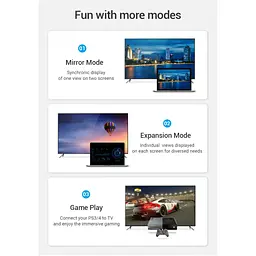 Кабель мультимедійний HDMI M to HDMI M 1.0m 4K60Hz cotton braided black zinc alloy Vention (ALMBF) - мініатюра 8