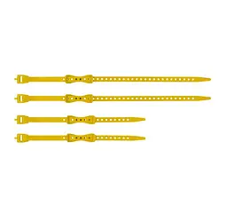 Набір стяжок Sea to Summit Stretch-Loc Mini Strap Set 4 Piece Жовтий