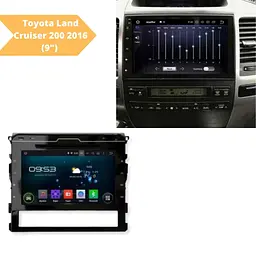 Штатна автомагнітола XPRO Toyota Land Cruiser 200 2016 (9") Android 10.1 (4/32) чорний (MER-14137_5408) - мініатюра 7