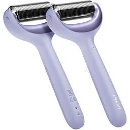 Електронний ролик для обличчя та тіла з мікроголками GESKE MicroNeedle Face & Body Roller 8 в 1 фіолетовий - мініатюра 2