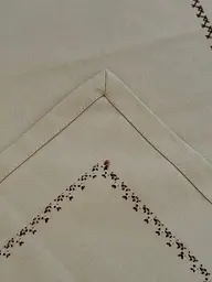 Ранер Duck Beige з коричневою вишивкою 45 х 170 см (25258) - мініатюра 3