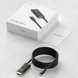 Кабель-перехідник HAGiBiS USB-C на HDXiaomi 2.1 8K@60Hz/Type-C 100W PD/2m SWC10 Black - мініатюра 4
