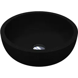Умивальник Miraggio Mark 375 mirastone black 0002680, Чорний матовий