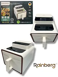 Фритюрниця Rainberg RB-2313W для дому, 4200 Вт, 9 л