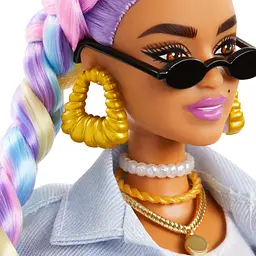 Лялька Barbie Екстра з веселковими косичками (GRN29) - мініатюра 2