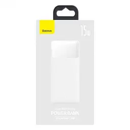 Зовнішній акумулятор Baseus Bipow Digital Display 15 W 20000 mAh (PPDML-J02) Білий - мініатюра 6