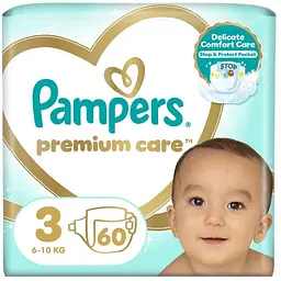 Підгузки Pampers Premium Care Midi Розмір 3 (6-10кг), 60 (4015400274780)