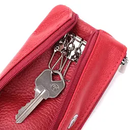 Оригінальна ключниця із натуральної шкіри ST Leather 22509 червона - мініатюра 7